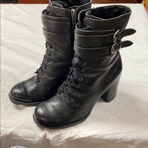 Marc Fisher Black Leather Boots